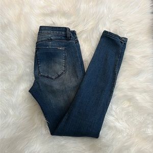 Bebe logo distressed jeans size 25